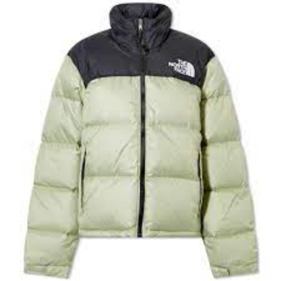 Black and sage color North Face Nuptse - Picture 4 of 9